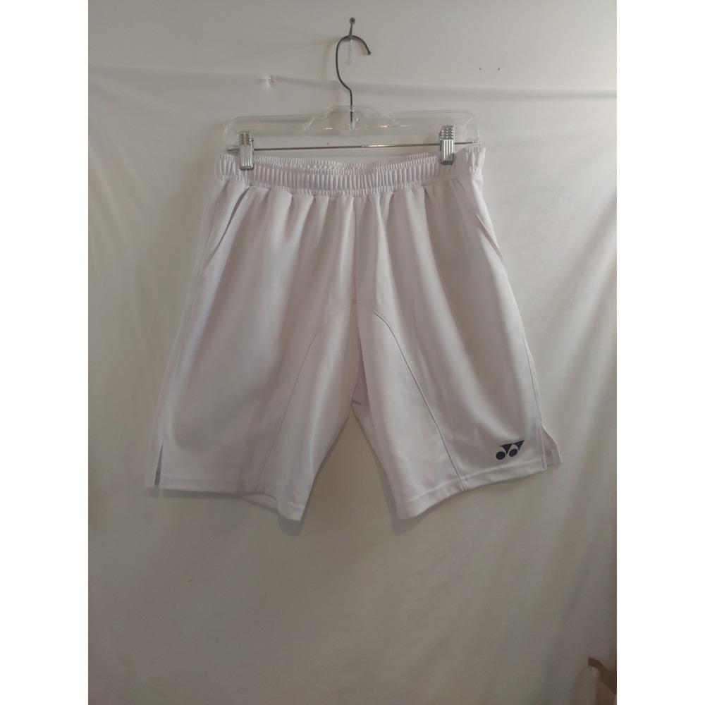 Yonex Mens Tennis Shorts White Small 9" Inseam Badminton Pockets‎